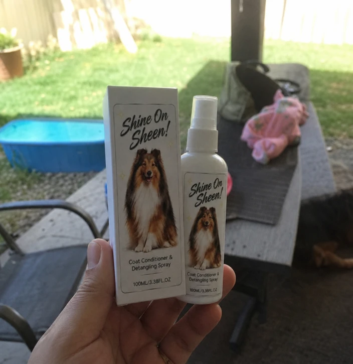 Pet coat care photo shared by Heather R.