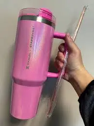 Stanley x Starbucks Pink Quencher 40OZ Tumbler Cup | Uniqsy  UNIQSY