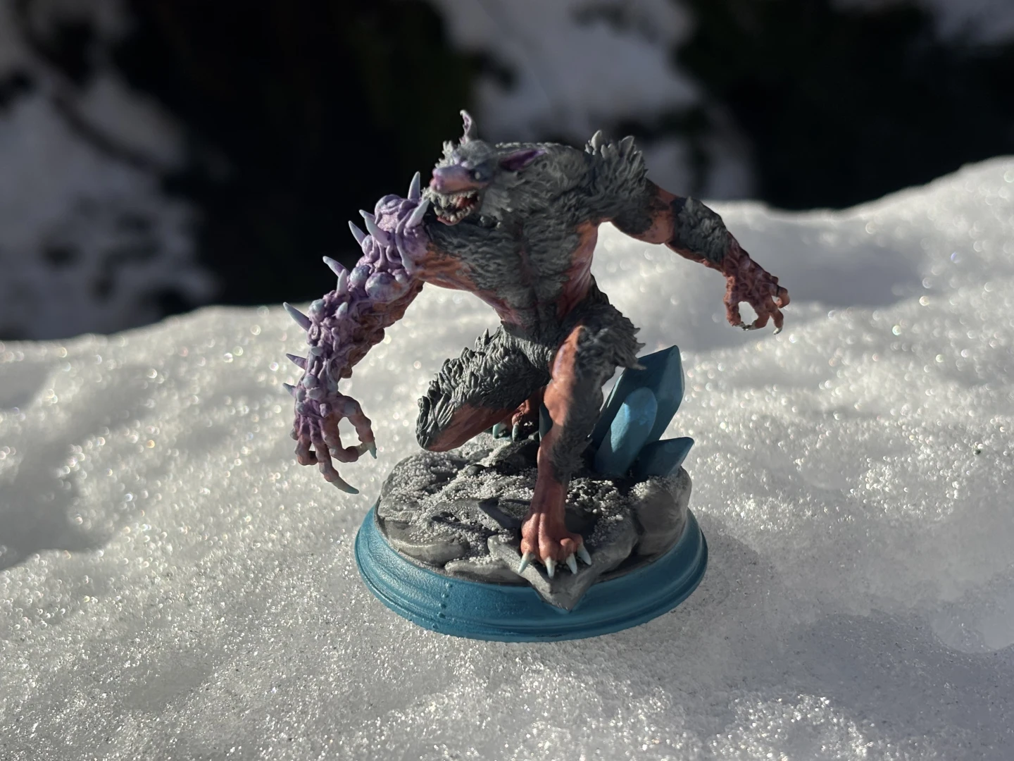 Loup-garou mutant - Figurine JDR 32mm à peindre - DnD, Pathfinder