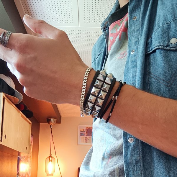 Pyramid Studded Bracelets and Wristbands| Leatherpunk
