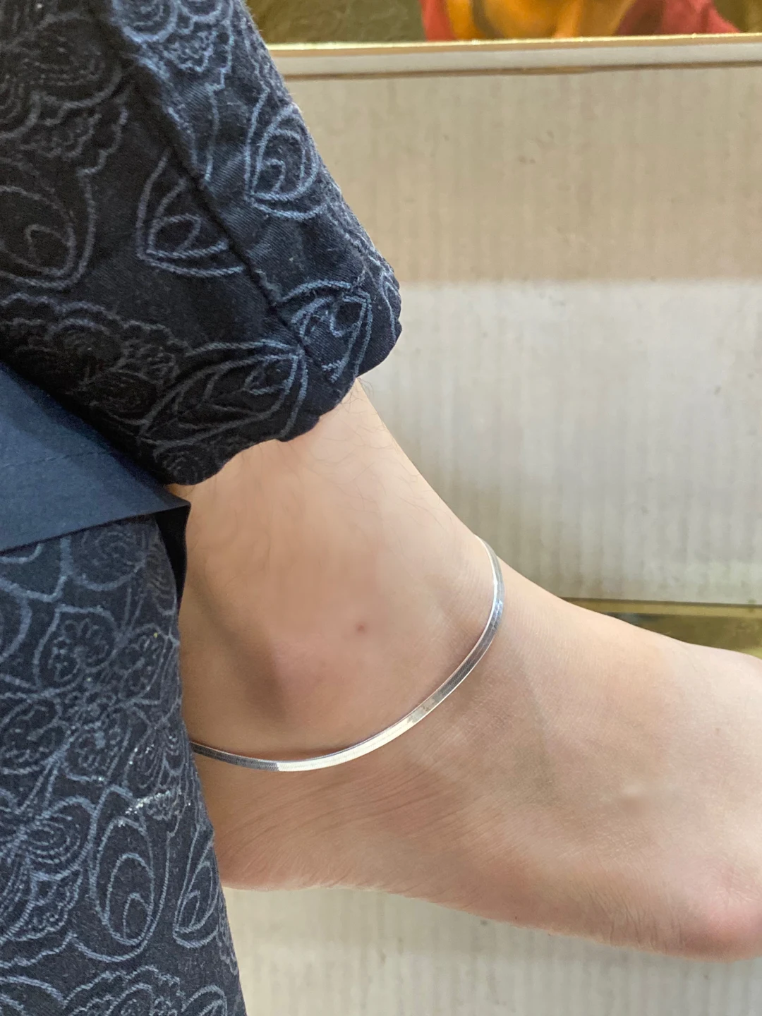 Flat Snake Chain Anklets | 925 Pure Silver – Parv Jewellers