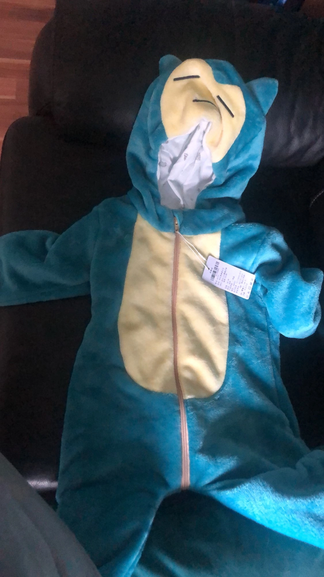 Infant & Toddlers Snorlax Costume Onesie Romper Halloween Outft Suit